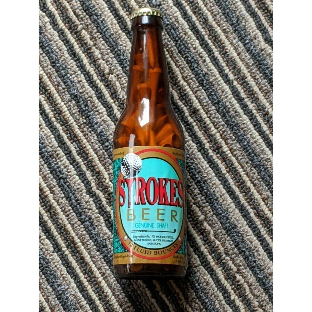 Golf Gag Gift Strokes Beer Bottle - New